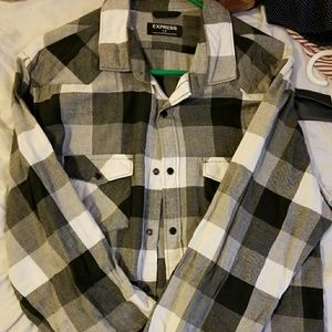 Express flannel button down